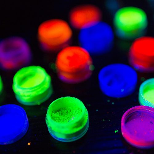 Multicolored,Uv,Powder,In,Containers. FLUORESCENT-multip-colour.jpg FLUORESCENT-multip-colour